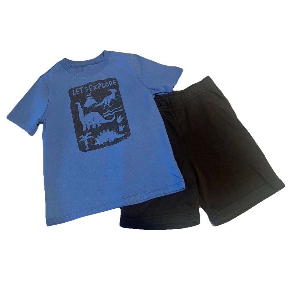 Garanimals‎ Set Shirt Shorts Lot 5T Explore Dinosaurs Outfit Boy Clothing